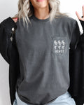 Howdy Skeleton, Cowboy, Halloween Pocket Tee
