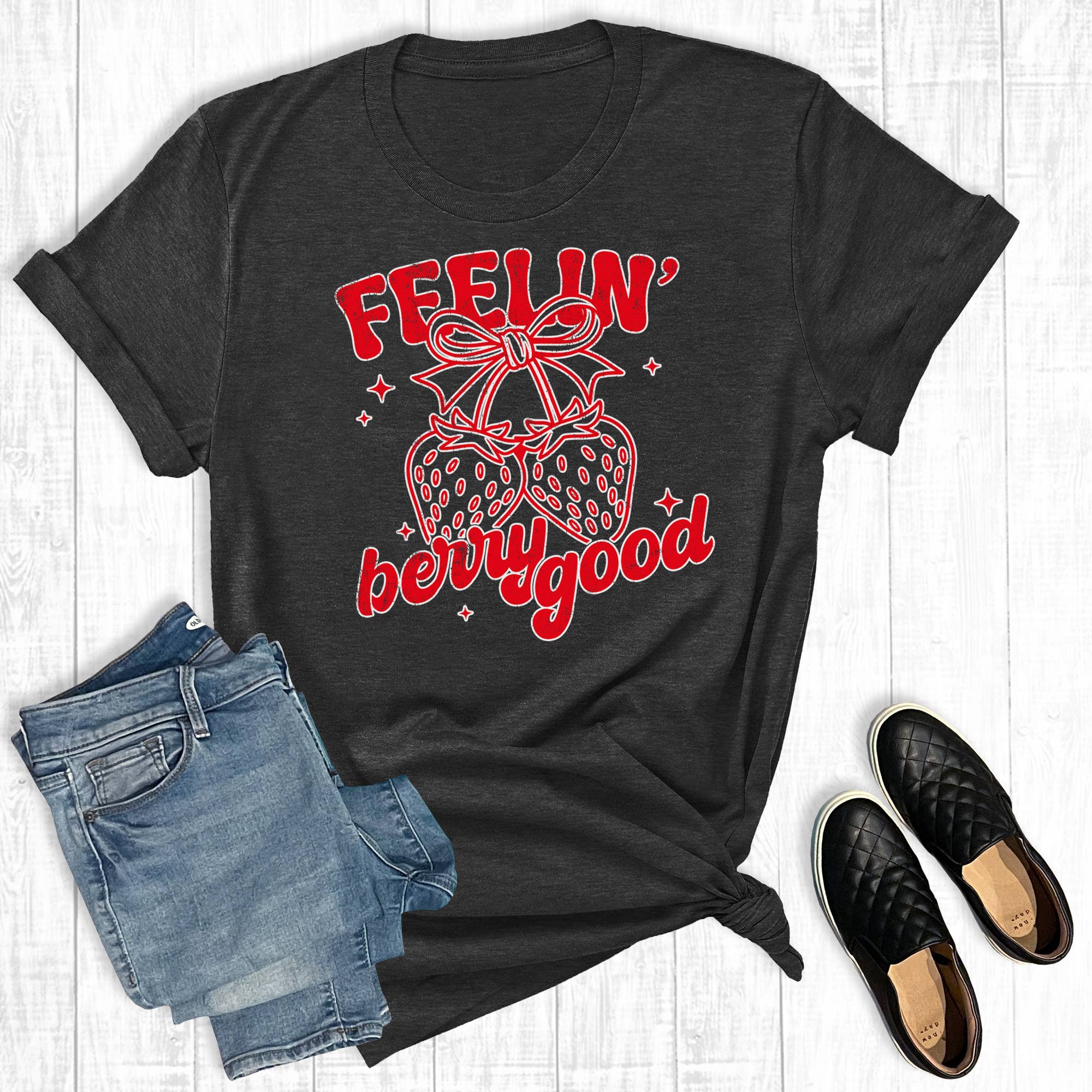 Retro Coquette Feelin' Berry Good Graphic Tee