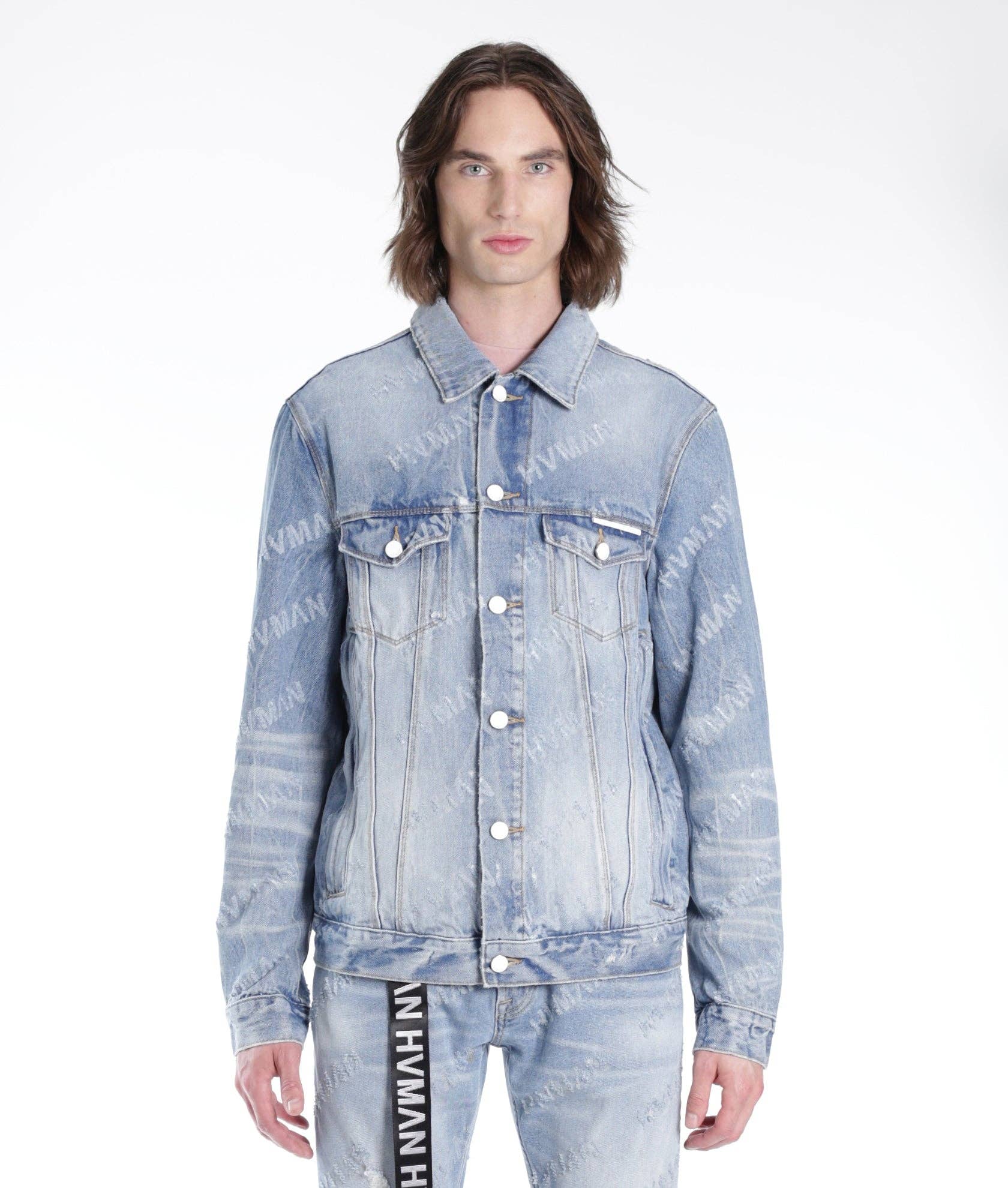 MK1  Denim Jacket in Acid Repeat