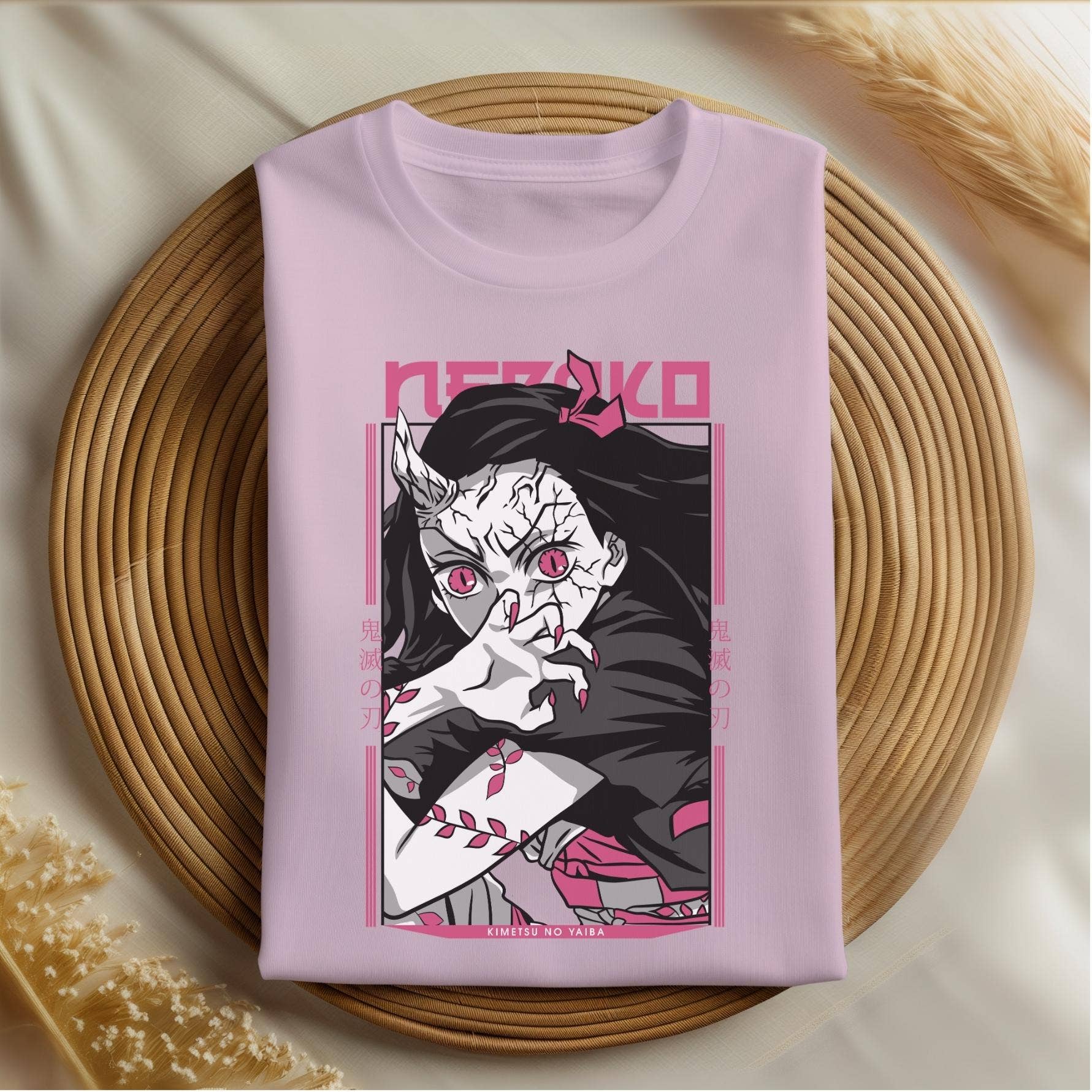 Demon Nezuko Graphic Sweatshirt – Anime Harajuku Streetwear