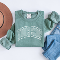 Custom Shop Name Varsity Letter Local Spirit Sweatshirt