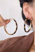 Stainless Alloy Leopard Hoop Earrings Gifts