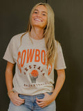 Osu Cowboys Basketball Athletics Off White Thrifted Tee