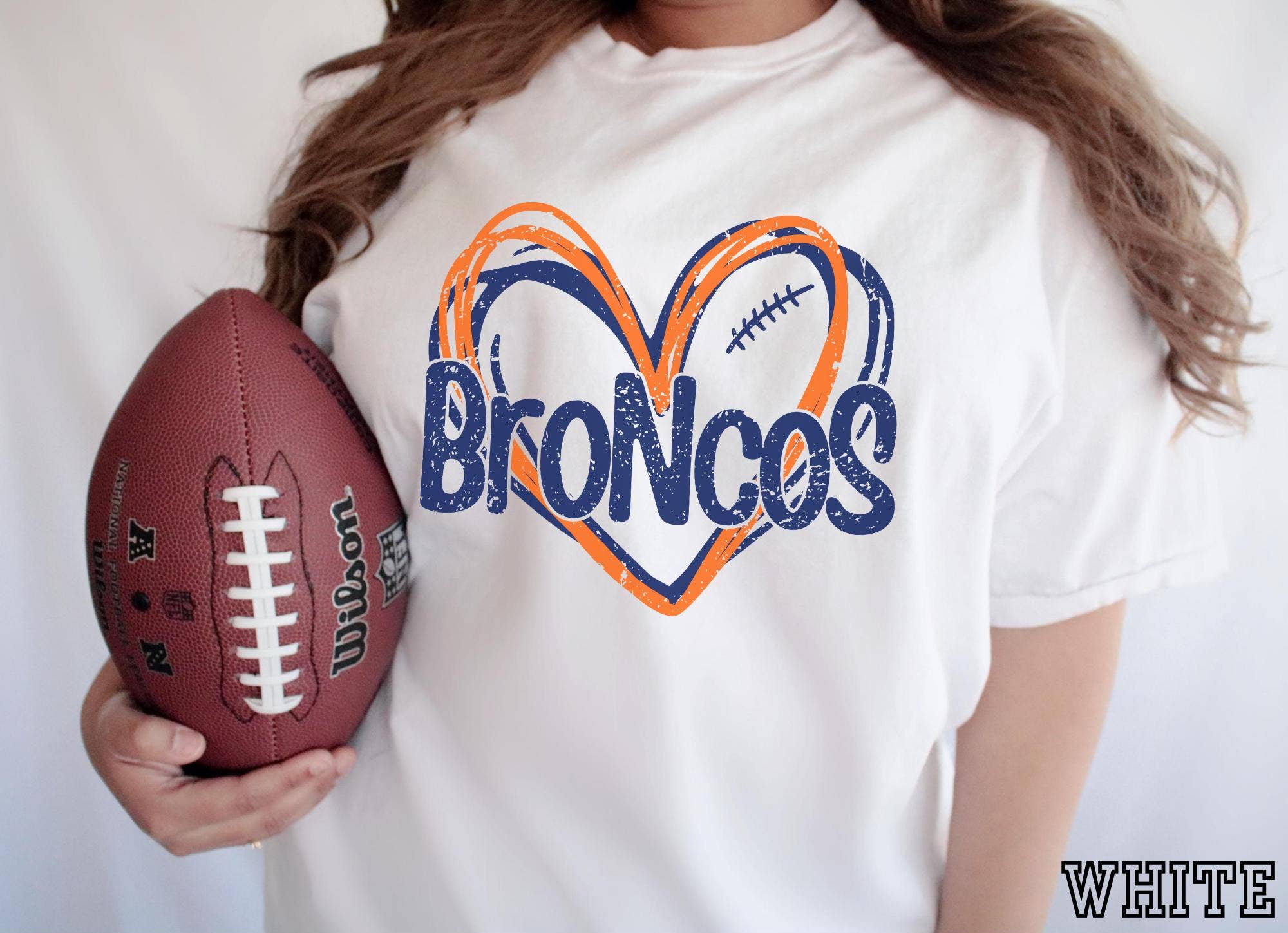 Denver Football Game Day Comfort Colors Tee Shirt