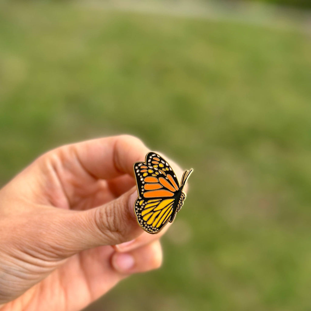 Monarch Butterfly Enamel Pin Unisex