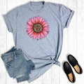 Valentine's Day Leopard Sunflower Graphic Tee