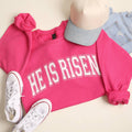 He Is Risen Varsity-Style Heavyweight Sweatshirt
