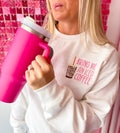 Bring Me Iced Coffee Embroidered Crewneck |Coffee Sweatshirt