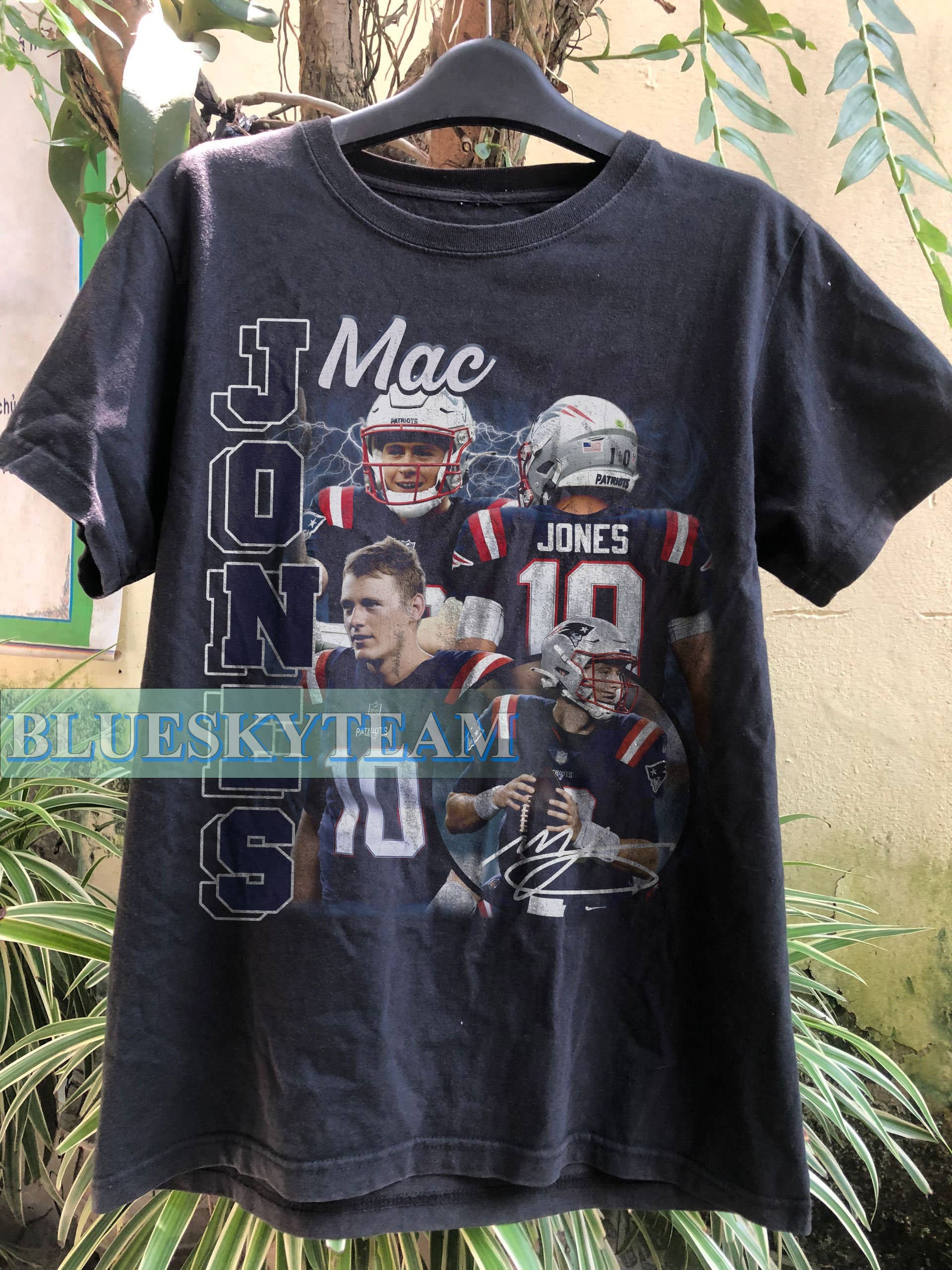 Vintage 90s Mac Jones T-Shirt, Retro Football Bootleg Gift