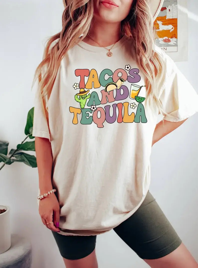 Tacos and Tequila T-Shirt, Cinco De Mayo Shirt< Drinking Tee