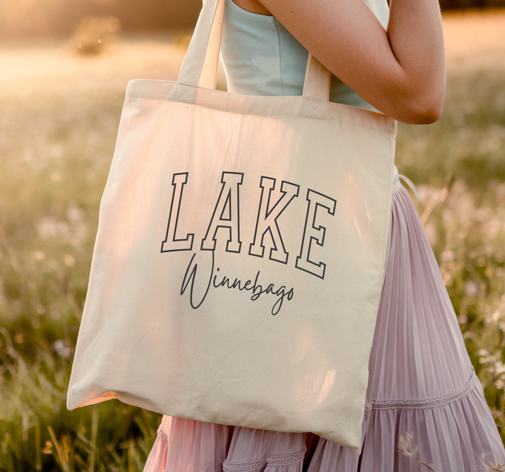 City, State Canvas Tote, Promotional, Reusable Bag Unisex
