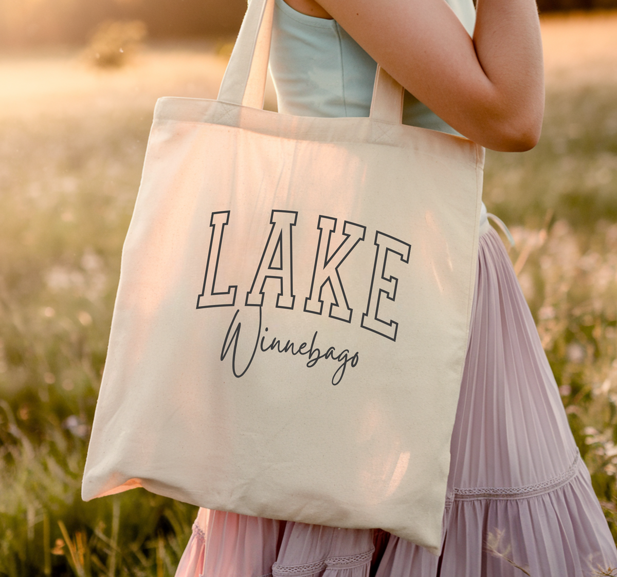 City, State Canvas Tote, Promotional, Reusable Bag Unisex