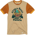 Give A Hoot Unisex Short Sleeve Colorblock Ringer Tee