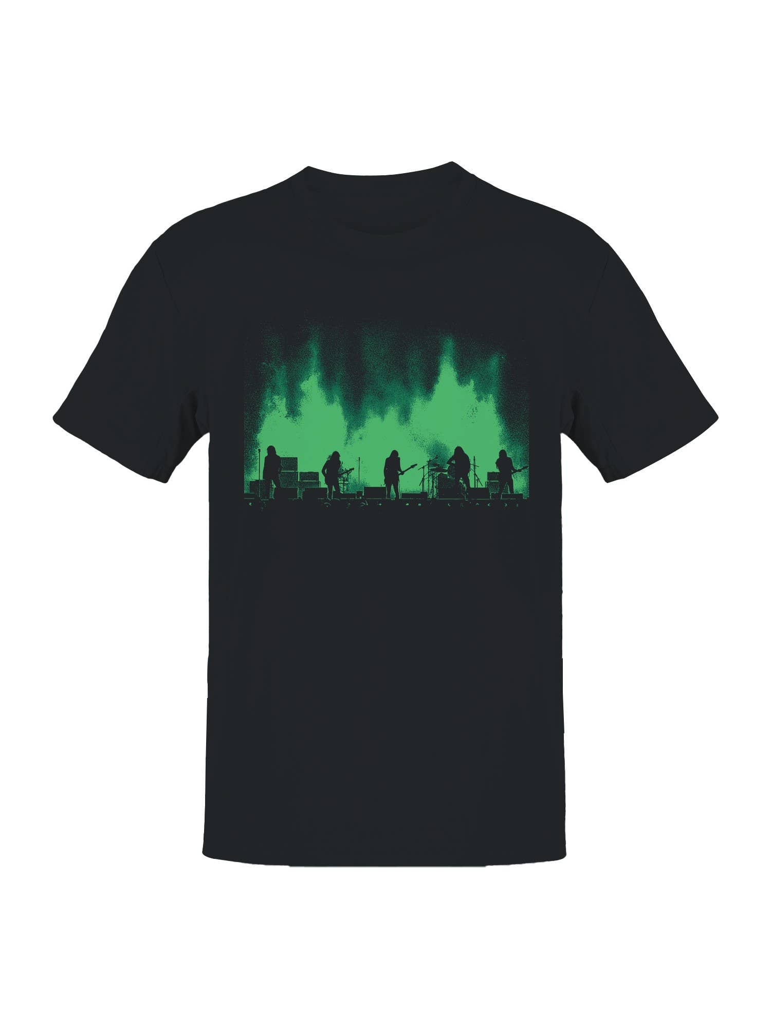 Electric Rock Concert Silhouette Men's T-Shirt