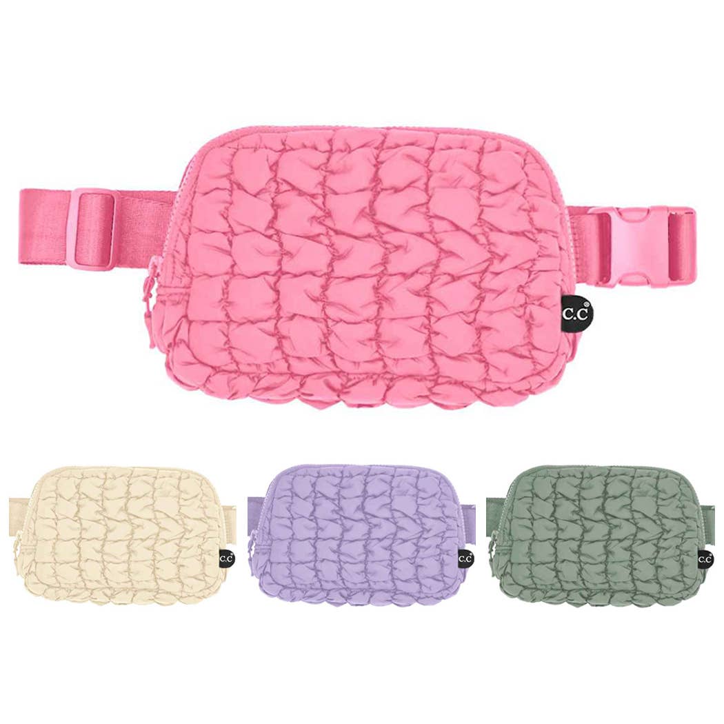 Quilted Puffer Fanny Pack Belt Bag