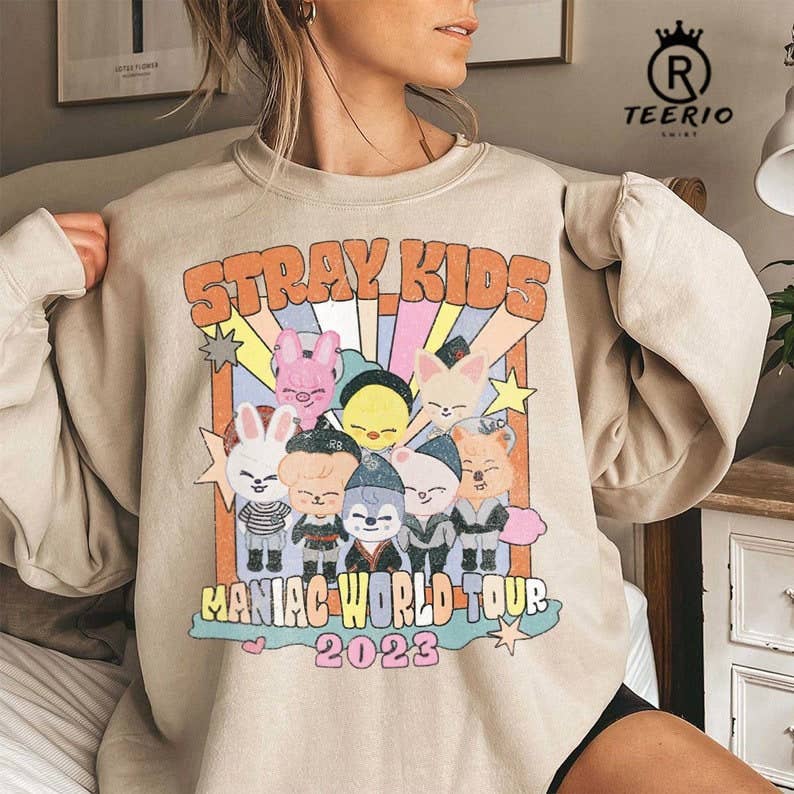 Stray Kids Zoo Sweatshirt 2023 Maniac World Tour Edition