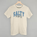 Salty Vibes Arch + Script Distressed