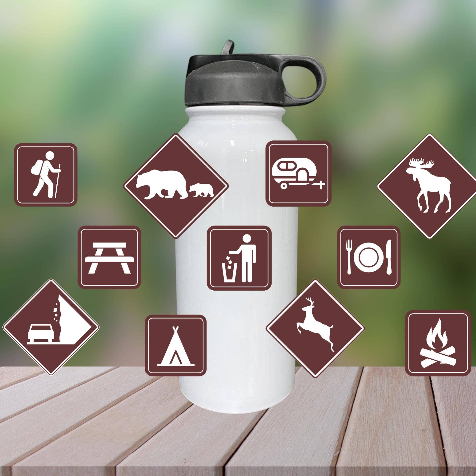 National Park Insulated Sublimated Camping Water Bottle