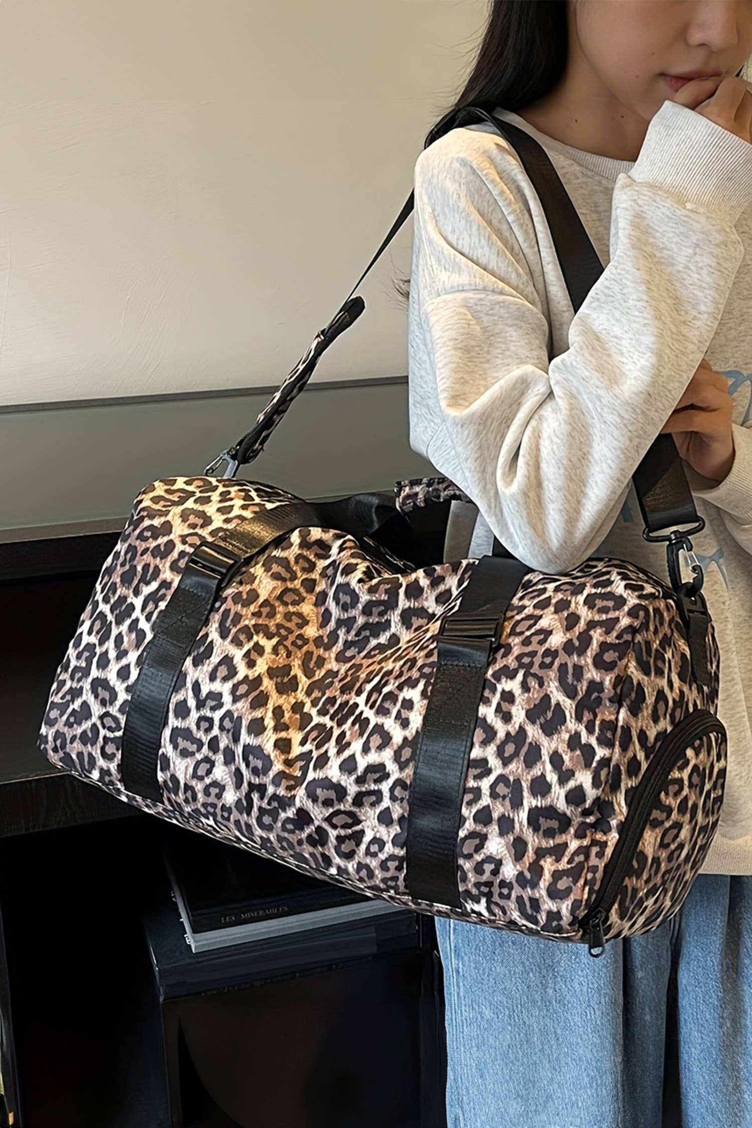 Leopard Large Travel Duffel Bag