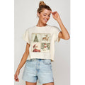 Retro Christmas Society Vintage Graphic Crop Tee