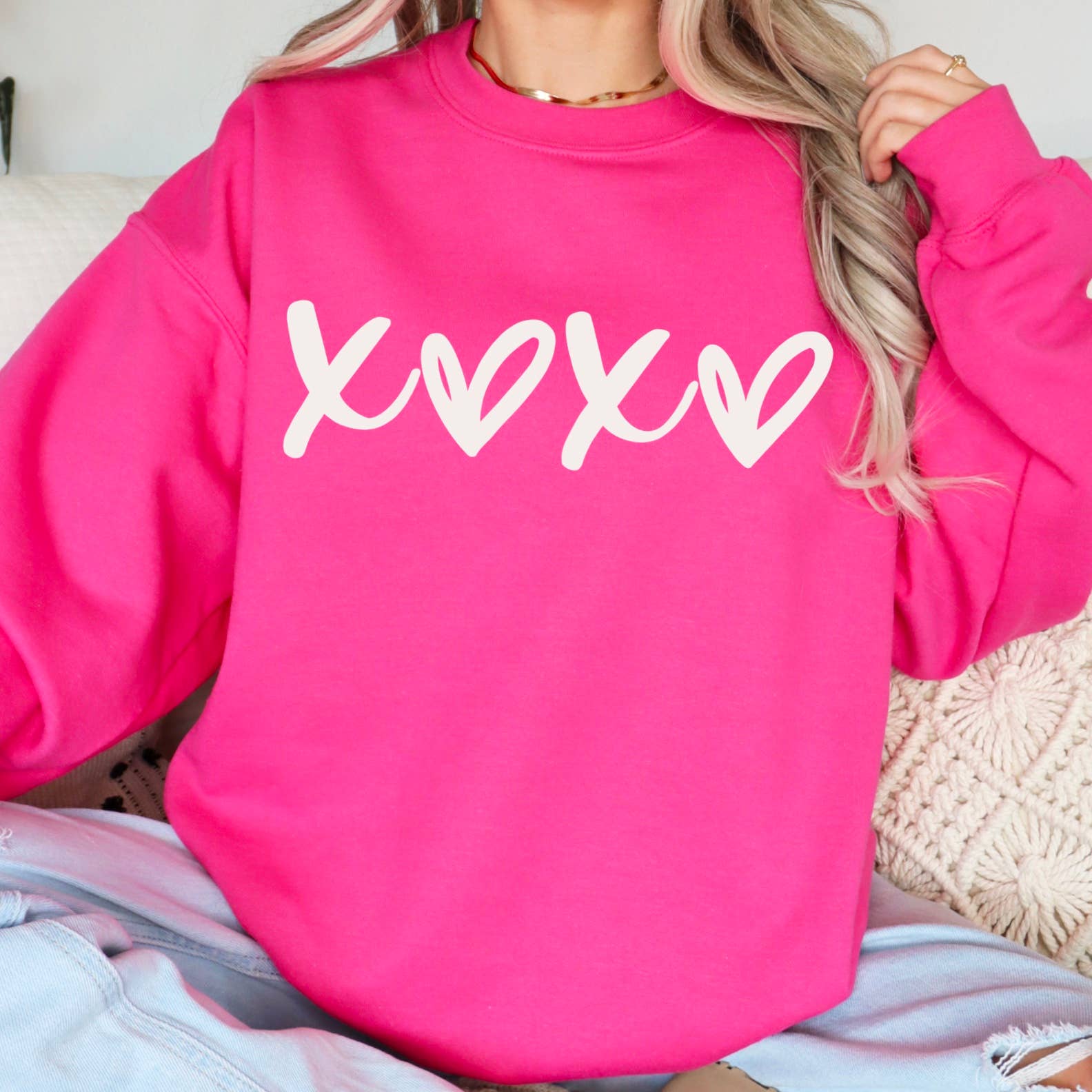Valentine's Day Sweatshirt  | Women's Sweatshirt  | Xoxo