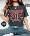 Vintage Cincinnati Baseball Fans Distressed Red