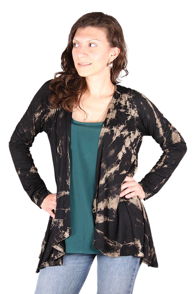 Long-Sleeve Tie-Dye Cardigan (TH-434)