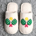 Pickleball Embroidered Indoor Home Slippers