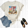 Western 4th of July Girl Who Loves the USA Graphic Tee