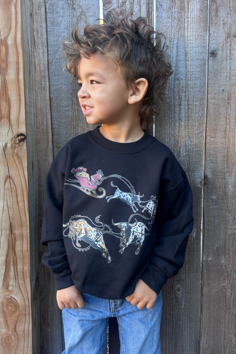 Mini Santa’S Cattle Drive Pullover