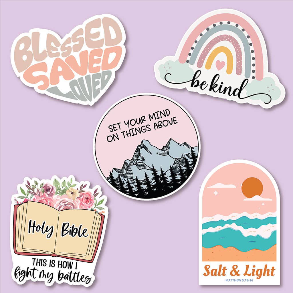 Blessed Loved Saved Sticker Pack