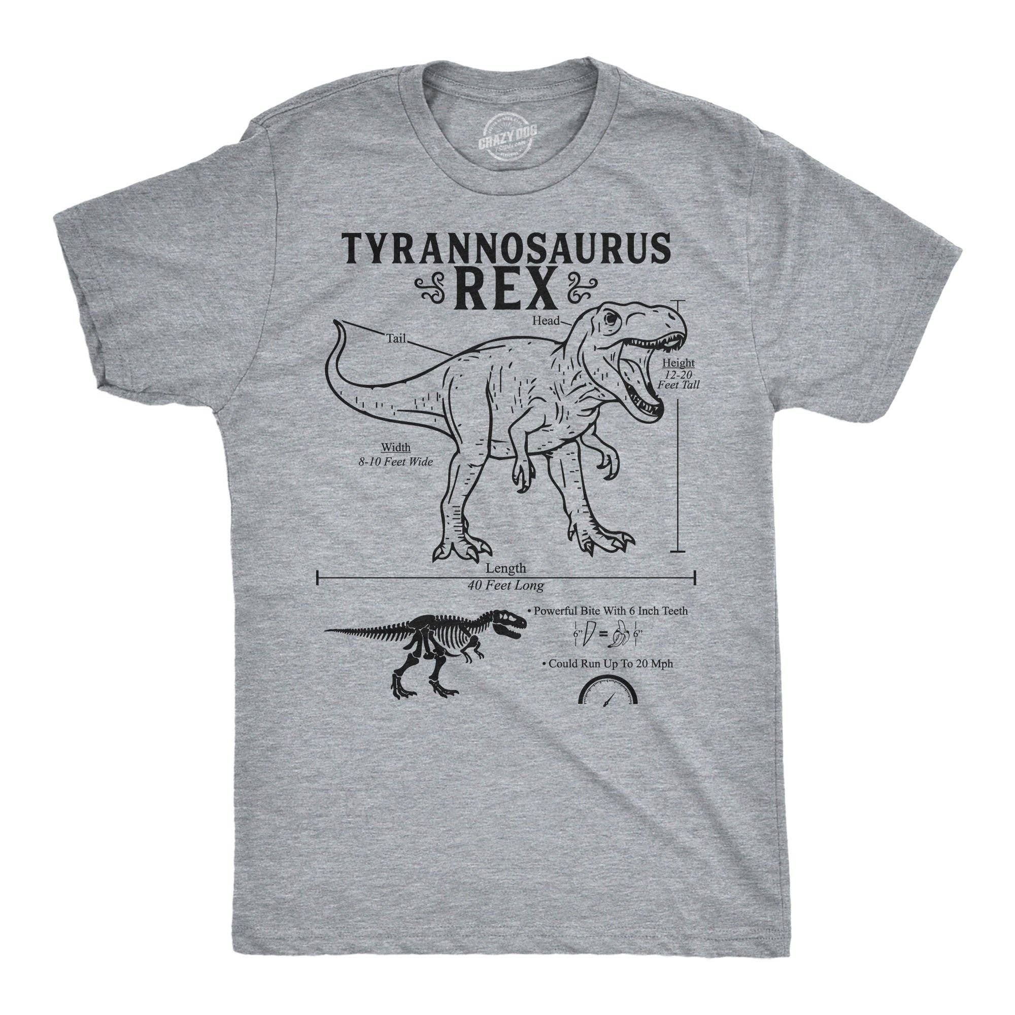 Tyrannosaurus Rex Infographic Men's T Shirt