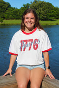 1776 Graphic Ringer Tee