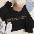 Make Heaven Crowded Embroidered Heavyweight Sweatshirt