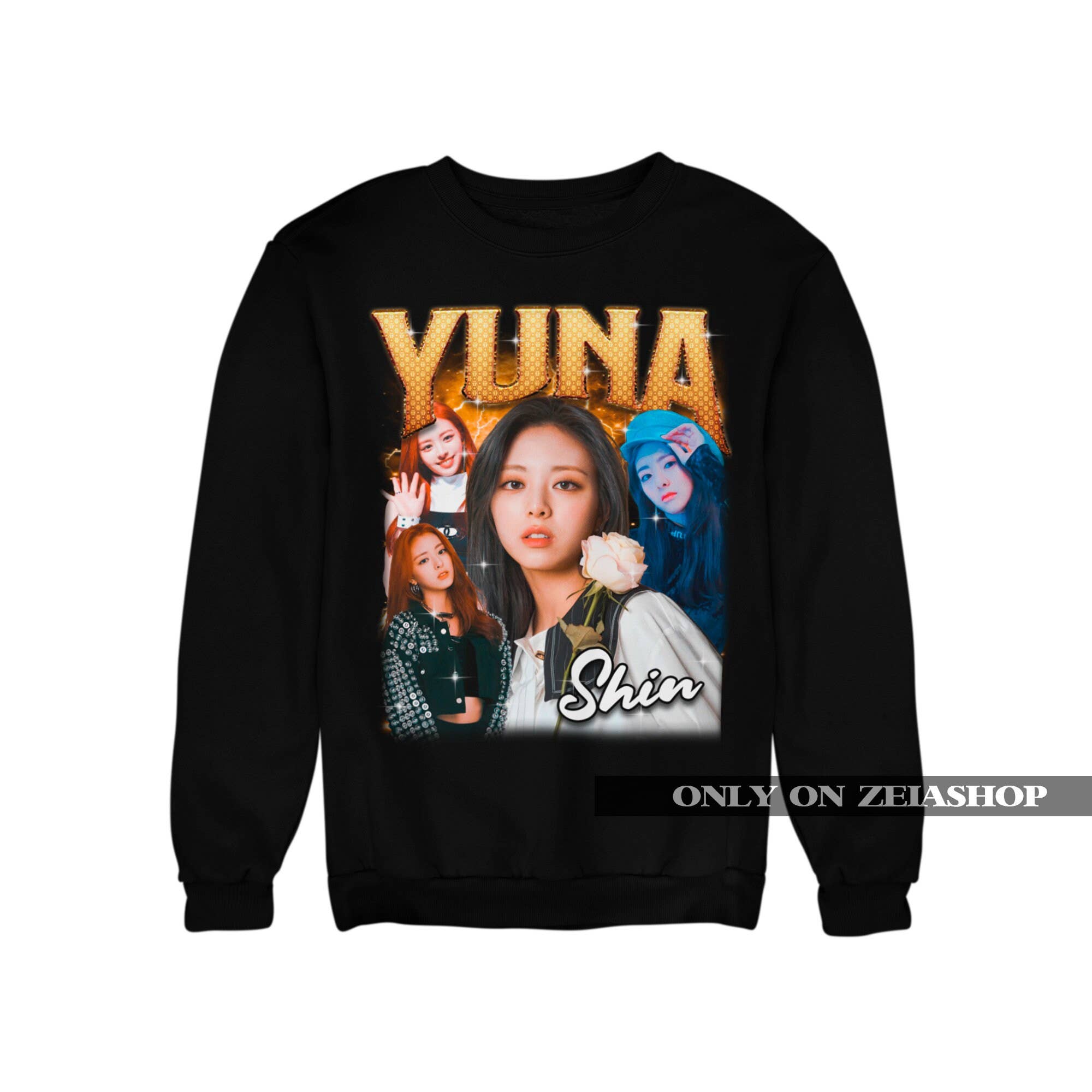 Itzy Yuna Retro Sweatshirt - Kpop Merch For Itzy Fans