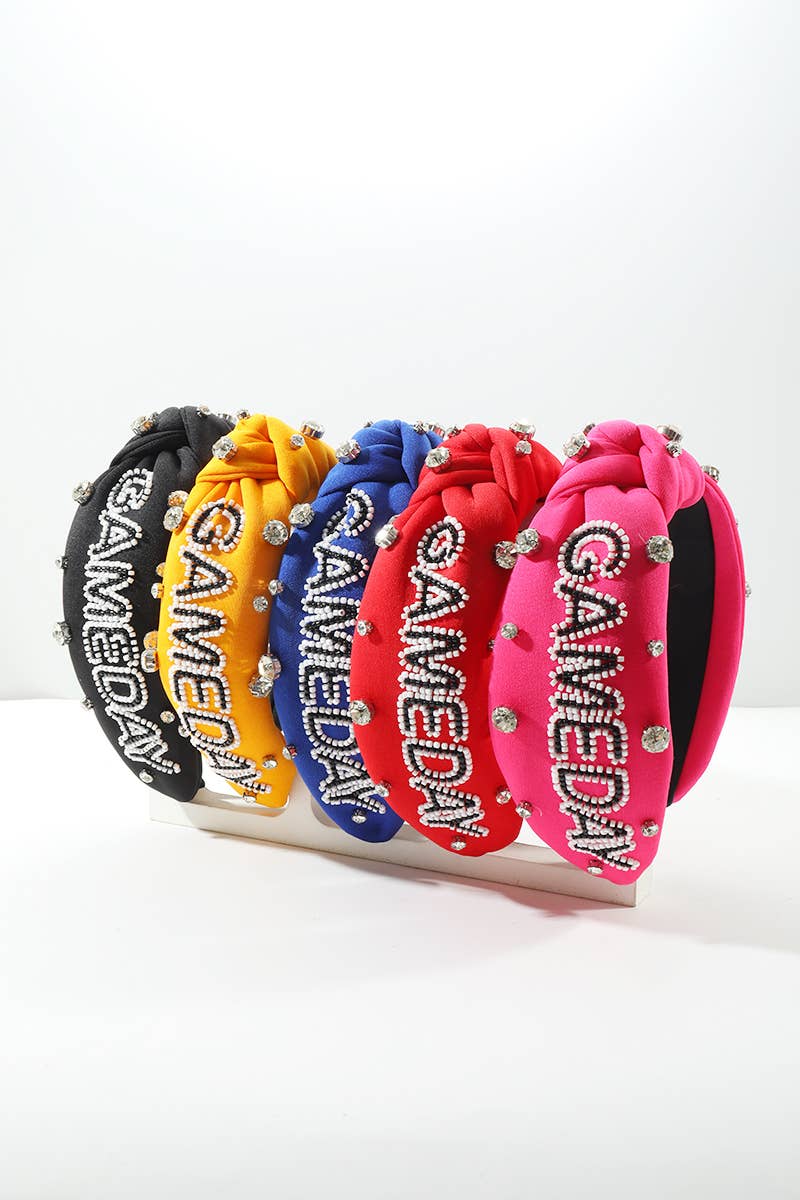 `.Game Day Team Spirit Rhinestone Headband