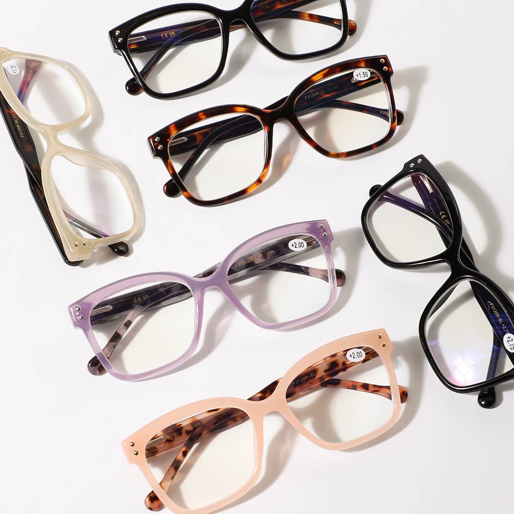 Fashion Square Frame Reading Glasses For Women