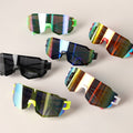 Bright Color Frame Tinted Lenses Sport Sunglasses