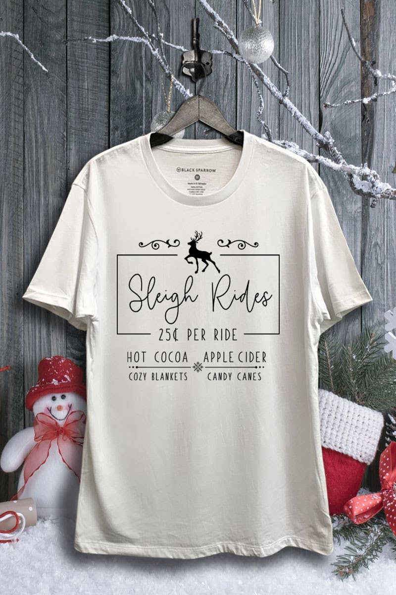 Sleigh Rides Graphic Top