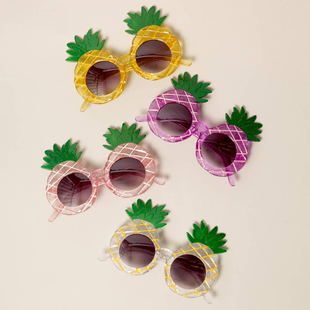 Kids Colorful Pineapple Shaped Sunglasses
