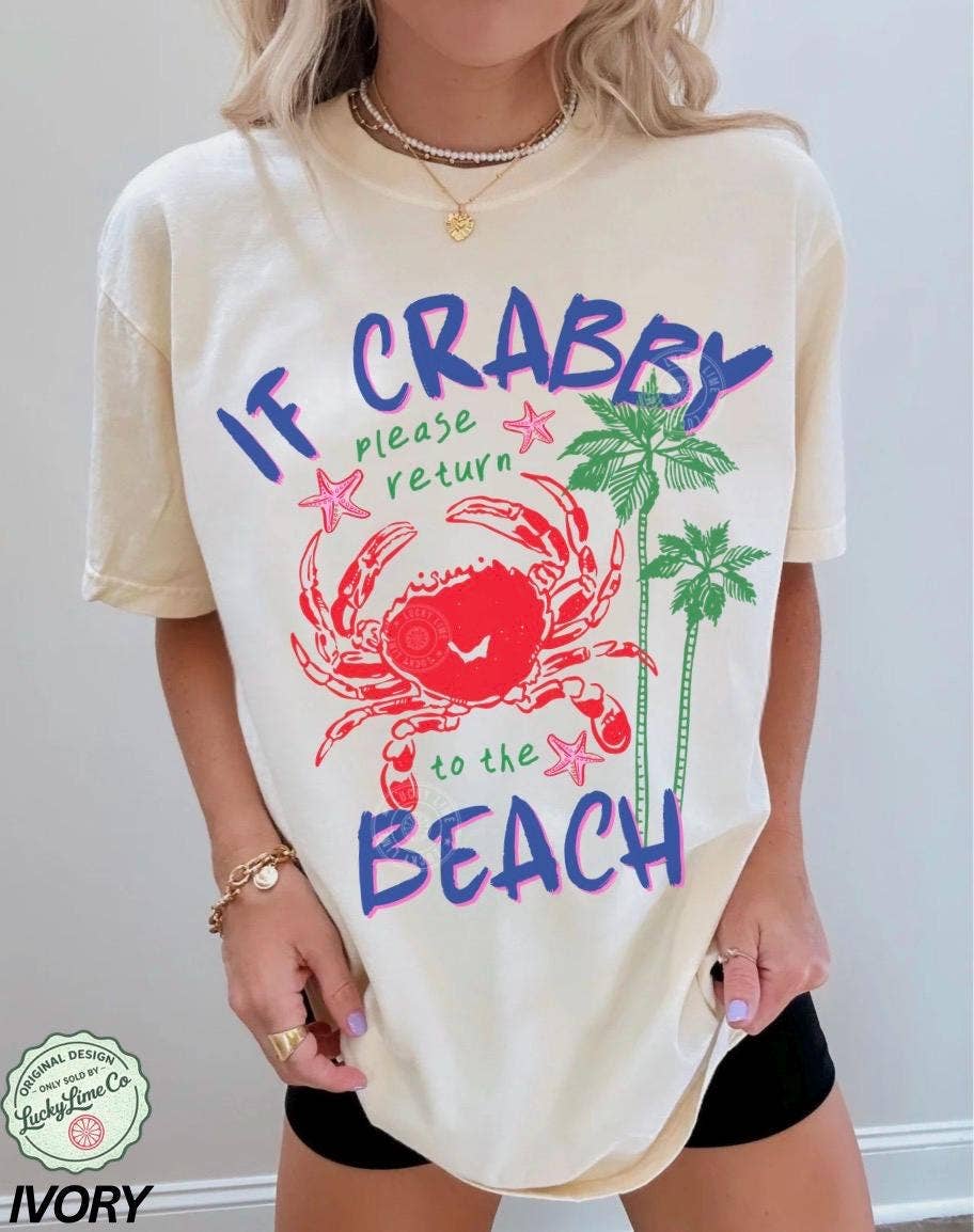 Crabby Beach Return Spring Break Crab Summer Tee