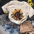 Leopard Sunflower- Cream