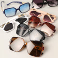 Oversized Beveled Butterfly Sunglasses