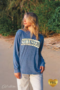 Sunkissed Foil Mineral Washed Long Sleeve Graphic