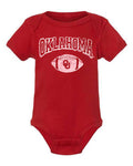 Children's Ou Oklahoma Sooners Wonka Football Crimson Onesie