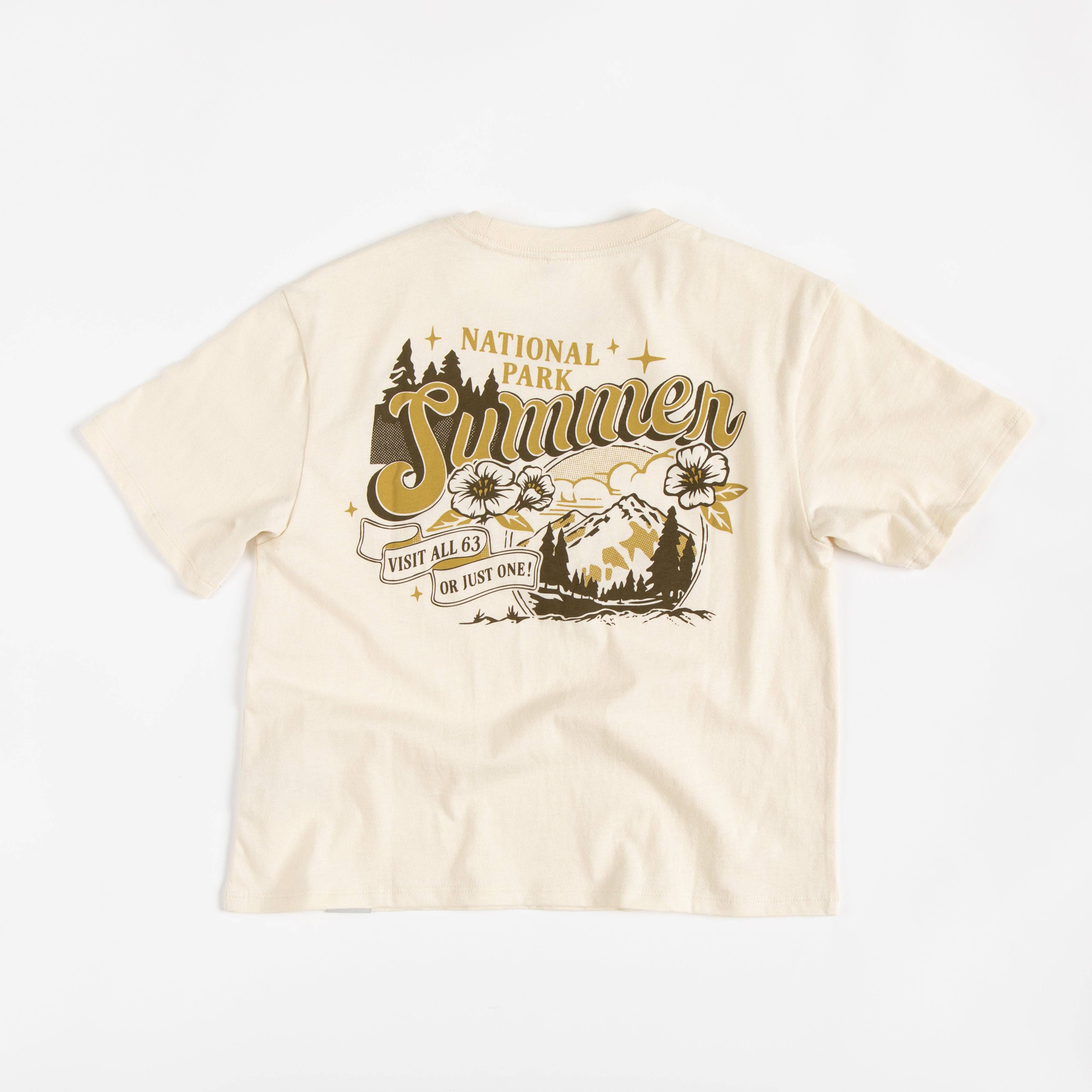 National Park Summer Women's Short Sleeve Boxy Tee