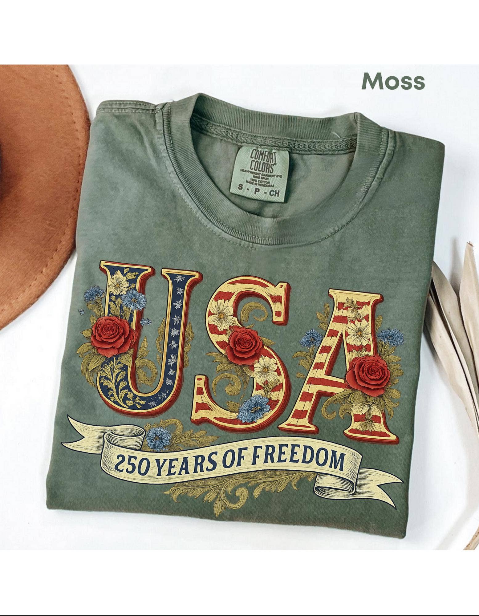 Retro USA Independence Day Patriotic Tee 4Th of July Shirt