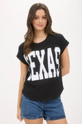 Texas Short Sleeve Sweater Knit T-Shirt