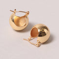 14K Gold-Dipped Ball Plug Earring