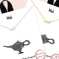 Gold Dipped Letter Wish Linked Necklaces